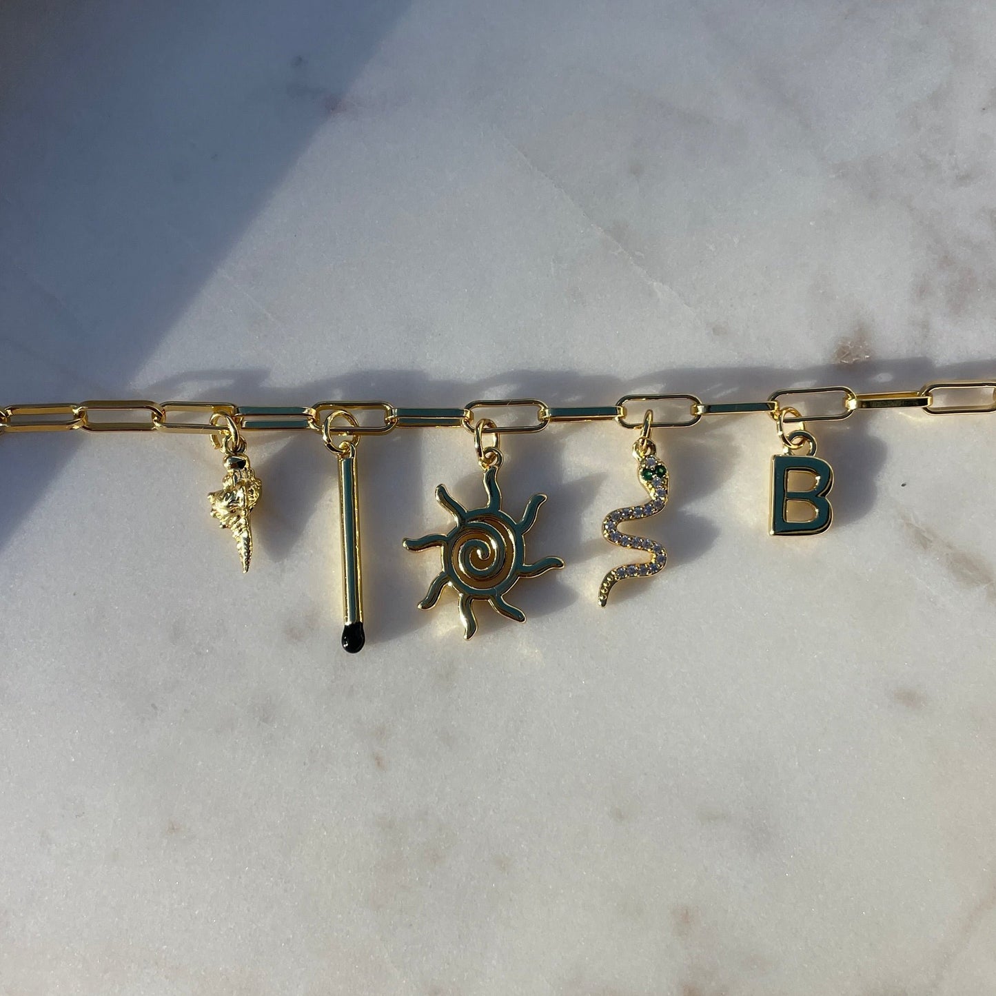 Studio Valli - Custom Charm Bracelets & Necklaces - build your own custom charm necklace - choose your charms - bows, animals, shells, lucky, smiley face, star & moon - New Zealand & Australia