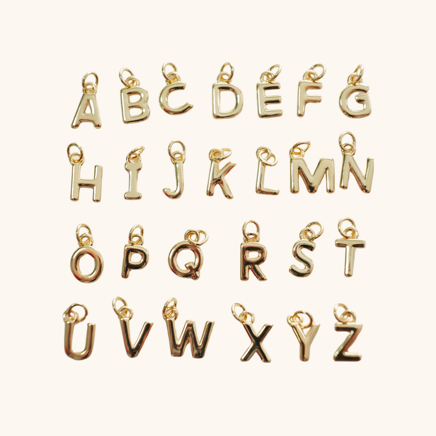 Studio Valli - Custom Charm Bracelets & Necklaces - build your own custom charm necklace - alphabet letter charms - New Zealand & Australia