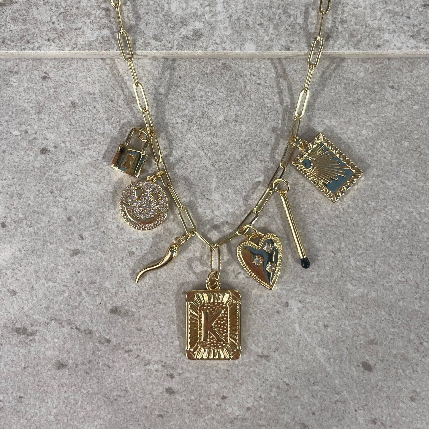 Studio Valli - Custom Charm Bracelets & Necklaces - build your own custom charm necklace - alphabet letter charms - New Zealand & Australia