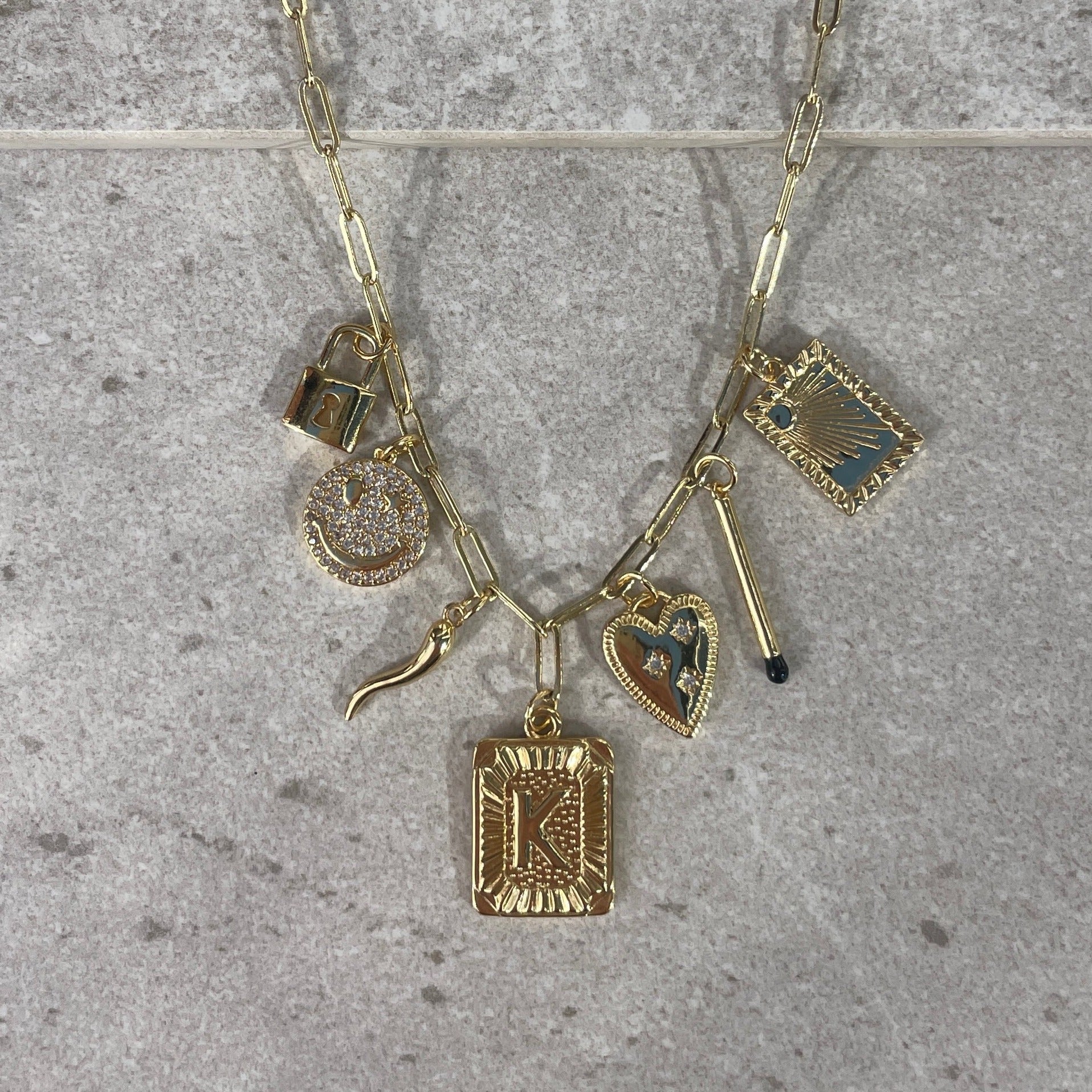 Studio Valli - Custom Charm Bracelets & Necklaces - build your own custom charm necklace - alphabet letter charms - New Zealand & Australia